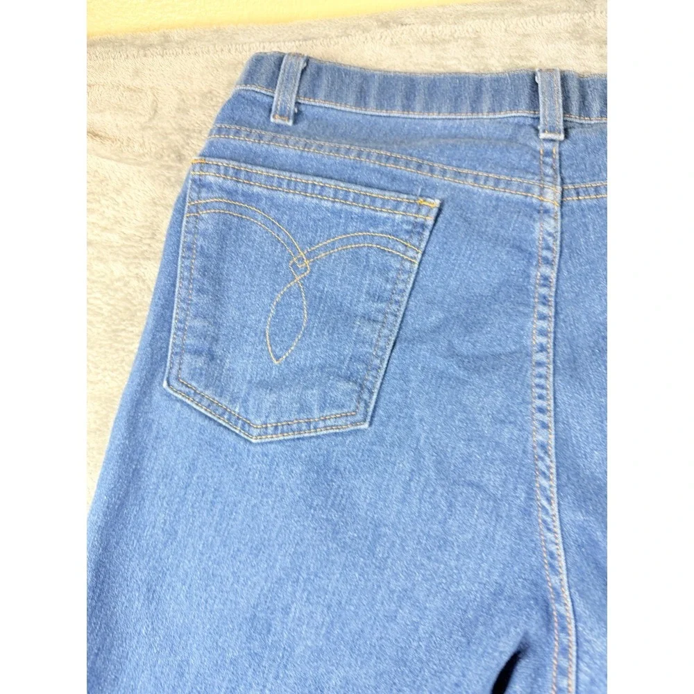 Vtg Levi's Brown Tab Straight Leg Jeans 38x30 Blue Denim Workwear Faded